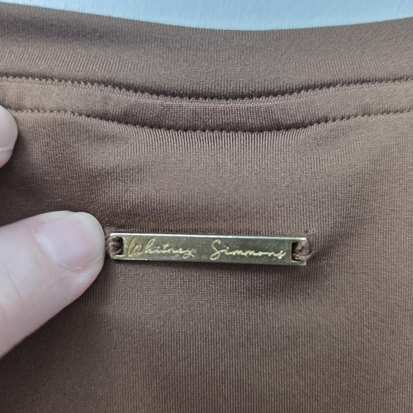 Gymshark X Whitney Simmons Collab Brown Short Sleeve Tee - Picture 7 of 9